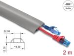 DELOCK Kabelkanal PVC flexibel 50 x 14 mm - Länge 2m...