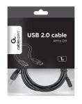 Gembird USB-A/USB-C, 1m USB Kabel USB 2.0 USB A USB C 0,48 Gbit/s Schwarz