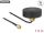 DeLOCK WLAN 802.11 b/g/n Antenne RP-SMA Stecker 2 dBi starr omnidirektional mit Anschlusskabel RG-174 1,5 m outdoor schwarz