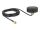DeLOCK WLAN 802.11 b/g/n Antenne RP-SMA Stecker 2 dBi starr omnidirektional mit Anschlusskabel RG-174 1,5 m outdoor schwarz