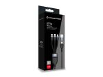 Conceptronic ETTA06B15 USB 3-in-1 PD 3.0 100W Schnellladekabel, 1,5m, 20V 5A, 480Mbps, E-Mark