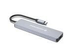 Conceptronic DONN19G 7-in-1 USB 3.2 Gen 1 Dockingstation, HDMI, USB-A 3.0 x 3, SD, TF/MicroSD, 100W USB PD