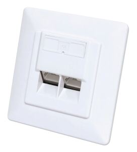 Intellinet 771900 Steckdose 2 x RJ-45 Weiß