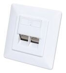 Intellinet 771900 Steckdose 2 x RJ-45 Weiß