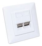 Intellinet 771900 Steckdose 2 x RJ-45 Weiß