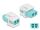 Delock Keystone Modul LC Duplex Bu zu LC Duplex Bu aqua/weiß