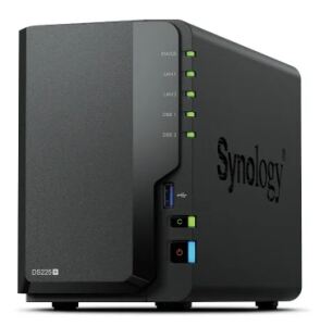 Synology DiskStation DS225+ 2 Bay NAS Desktop Intel® Celeron® J4125 2 GB DDR4 Synology DSM Schwarz