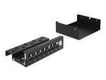 DELOCK Keystone Patchpanel 8 Port schwarz