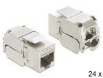 Delock Keystone Modul RJ45 Buchse > LSA Cat.6A STP 24 STk