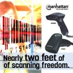 Manhattan CCD Long Range Barcodescanner, 500 mm Scanreichweite, USB