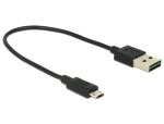 DeLOCK 84804 USB Kabel USB 2.0 0,2 m USB A Micro-USB B 0,48 Gbit/s Schwarz
