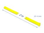 DELOCK Geflechtschlauch dehnbar 2 m x 6 mm gelb
