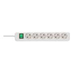 Brennenstuhl 1159520400 Verlängerungskabel 3 m 6 AC-Ausgänge Drinnen Weiß