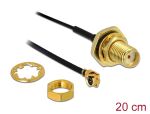 DELOCK HF Kabel SMA -> MHFX Bu/St 0.20m