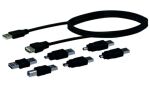Schwaiger CAUSET531 USB Kabel USB 2.0 USB A 0,48 Gbit/s Schwarz