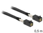 DeLOCK 0.5m, Mini SAS HD x 4 SFF 8643 0,5 m Schwarz