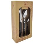 Laguiole 16-tlg. Besteck-Set aus Carbon