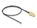 DeLOCK Antennenkabel RP-SMA Buchse zum Einbau zu I-PEX Inc., MHF® 4L LK Stecker 1.37 35 cm Gewindelänge 10 mm