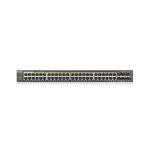 Zyxel GS2220-50HP-EU0101F Netzwerk-Switch Managed L2 Gigabit Ethernet (10/100/1000) Power over Ethernet (PoE) Schwarz