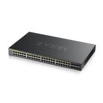 Zyxel GS2220-50HP-EU0101F Netzwerk-Switch Managed L2 Gigabit Ethernet (10/100/1000) Power over Ethernet (PoE) Schwarz
