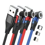 RealPower MagneticCharge3 USB Kabel 1 m USB A Schwarz, Blau, Rot