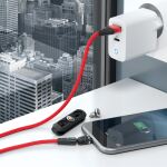 RealPower MagneticCharge3 USB Kabel 1 m USB A Schwarz, Blau, Rot
