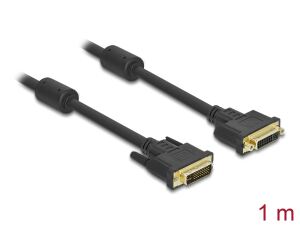 DELOCK DVI Kabel DVI(24+5) -> DVI(24+5) St/Bu 1.00m Gold