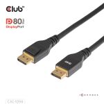 CLUB3D DisplayPort™ 2.1 VESA DP80 zertifiziertes Kabel 8K240Hz 2m
