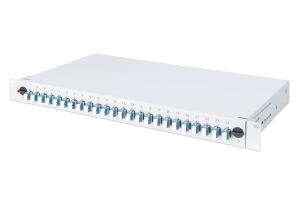 Digitus LWL Spleißbox, 1HE, bestückt, 24x LC DX, OS2