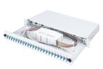 Digitus LWL Spleißbox, 1HE, bestückt, 24x LC DX, OS2
