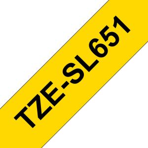 Brother TZE-SL651 Etiketten erstellendes Band Schwarz auf gold