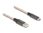 DeLOCK USB 2.0 Kabel Typ-A zu USB Type-C mit RGB Beleuchtung 1 m