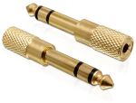 DeLOCK 65361 Kabeladapter 6.35 mm 3.5 mm Gold