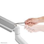 Neomounts DS70PLUS-450WH1 Monitorarm 17-49" - Gasfeder - Topfix - 180°-Stopp