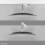 Neomounts DS70PLUS-450WH1 Monitorarm 17-49" - Gasfeder - Topfix - 180°-Stopp