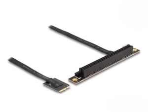 DeLOCK M.2 Key A+E zu PCIe x16 NVMe Adapter gewinkelt mit 20 cm Kabel