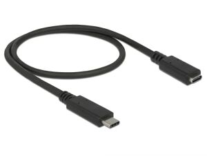 DeLOCK 85532 USB Kabel USB 3.2 Gen 1 (3.1 Gen 1) 0,5 m USB C Schwarz