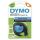 DYMO Original LetraTag Etikettenband | schwarz auf blau | 12 mm x 4 m | selbstklebendes Kunststoffetiketten | für LetraTag-Beschriftungsgerät