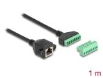 DeLOCK RJ45 Kabel Cat.6 Buchse zu Terminalblock Adapter...