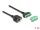 DeLOCK RJ45 Kabel Cat.6 Buchse zu Terminalblock Adapter zum Einbau 1 m 2-teilig