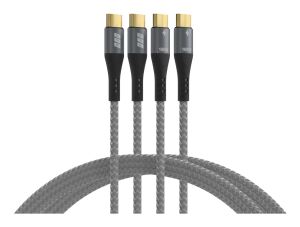 EFB Elektronik USB-CC-00005 USB Kabel USB 2.0 1 m USB C 0,48 Gbit/s 100 W Schwarz, Grau