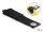 DeLOCK Strapazierfähiger Klettgurt mit Befestigungsöse L 435 x B 50 mm schwarz 5 Stück