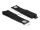 DeLOCK Strapazierfähiger Klettgurt mit Befestigungsöse L 435 x B 50 mm schwarz 5 Stück