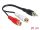 DELOCK Cinchkabel 2x Cinch -> 1x Cinch Bu/St 0.20m
