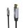 Inca ITCD-02TX HDMI-Kabel 2 m HDMI Typ A (Standard) USB Typ-C Schwarz