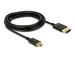 DELOCK Kabel HDMI Ethernet A ->micro D St/St 3m 3D 4K...
