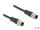 DELOCK M12 Kabel D-kodiert 4 Pin Stecker zu Stecker PVC 1 m