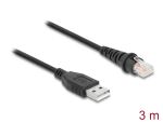 DELOCK RJ50 zu USB 2.0 Typ-A Barcodescanner Kabel 3 m
