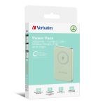 Verbatim Charge n Go Lithium Polymer (LiPo) 10000 mAh Kabelloses Aufladen Grün