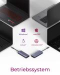 ICY BOX IB-DK4062-CPD Kabelgebunden USB 3.2 Gen 1 (3.1 Gen 1) Type-C Anthrazit